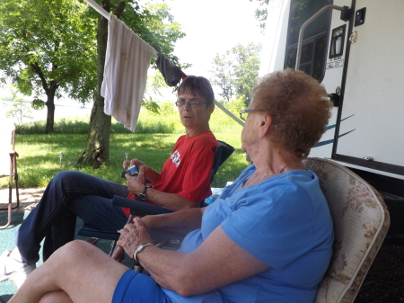 My Wife and Mom relaxing