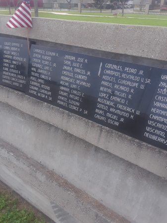 BROWNSVILLE veterans wall