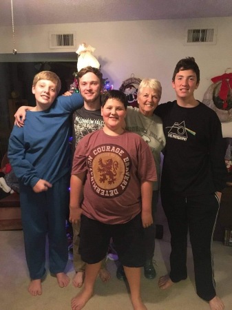 4-grandsons & sister 