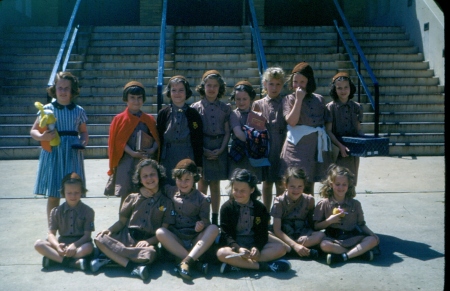 Barbara Dallas Cox Baragano's album, 1954 Spring Street Atlanta, Ga. Brownie Troop