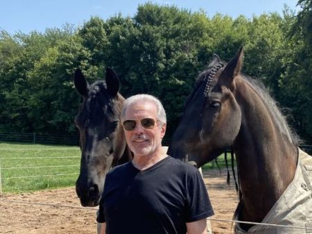 Me with Romy's horses
