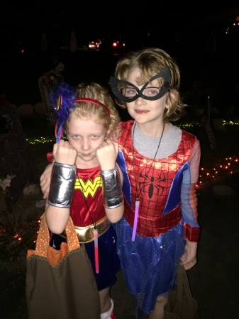 2 Super Hero granddaughters