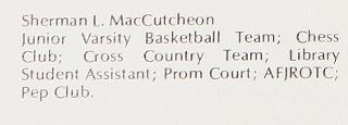 Sherman MacCutcheon's Classmates profile album