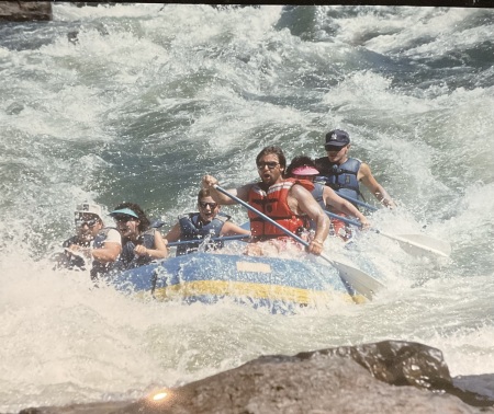 Rafting with family and friends