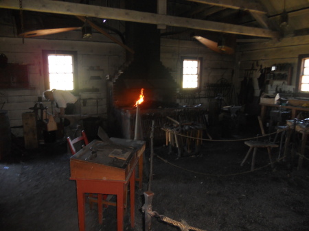 Historic Blacksmith Shop ca 1840.