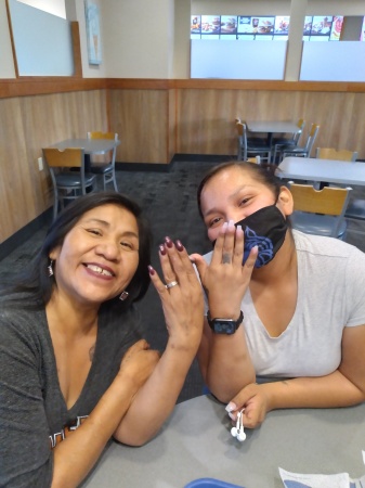 Kanina n i got our nails done 