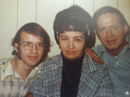 high school years with mom and dad