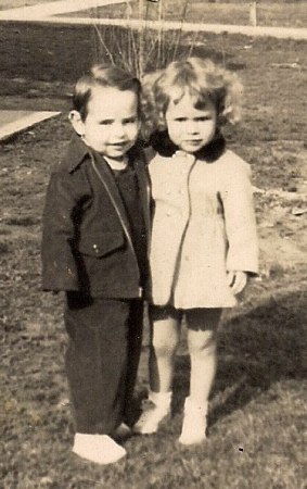 Me and my cousin Larry Rowland in 1940's