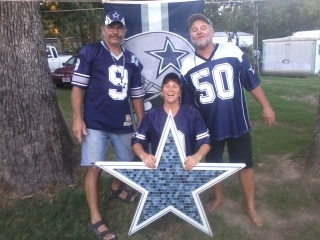 cowboys football with cathy & dale