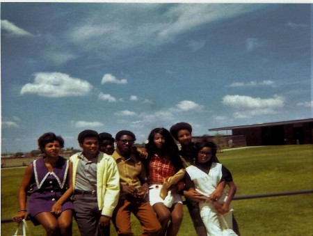 OUTSIDE CAFETERIA 1970