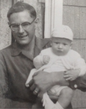 Dad (25yrs) and me (about 2 months old) 1956–