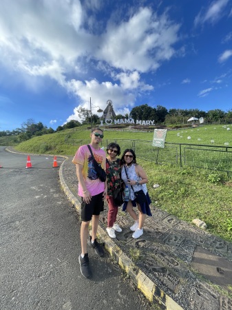 My son & I visiting my mom in the Philippines 