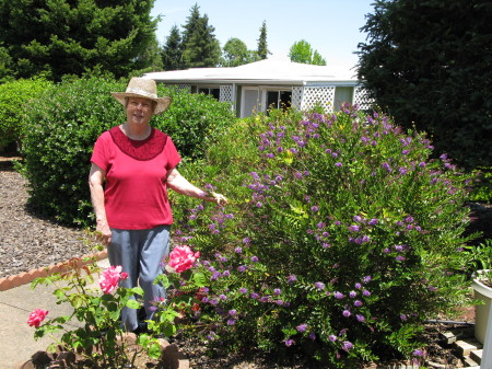 Naomi Lindsey in my garden