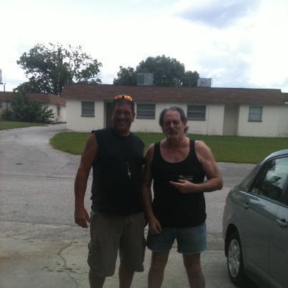 Paul and Me - My front yard, 9-24-12