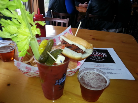 Best Bloody Mary ever!  Look Close :)