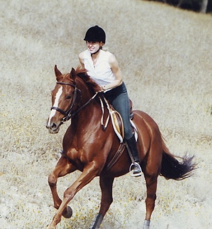 Stacey and Lance her thoroghbred