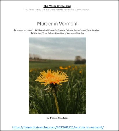 Murder in Vermont