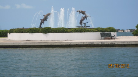 Park Sculpture in sarasota Bay Marina