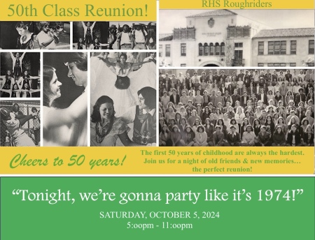 Roosevelt High, Class of 1974 50th Reunion