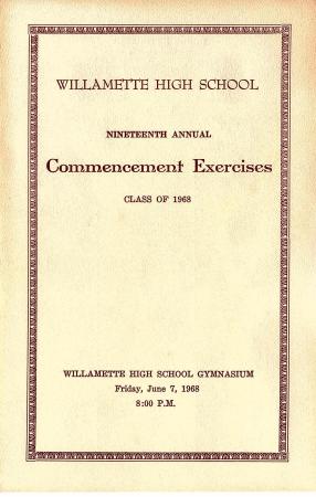 1968 Commencement Exercise Page 1