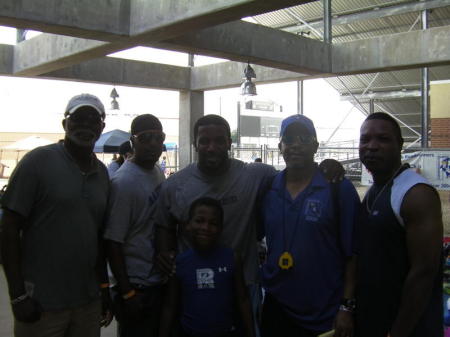 Former NFL football great Priest Holmes at Judson track meet 2011