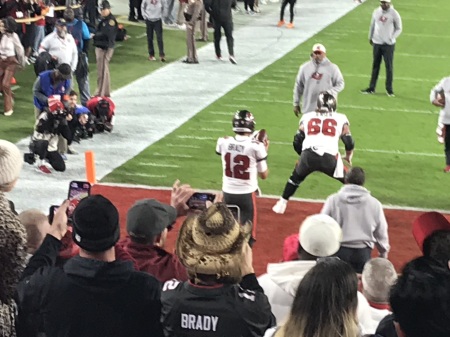 Tom Brady last season from our season ticket 