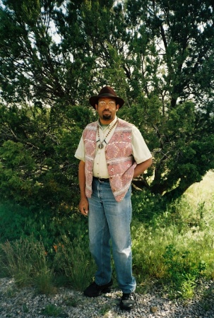 Me, on my property in New Mexico, 2007