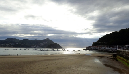 Beach at San Sebastian, Spain