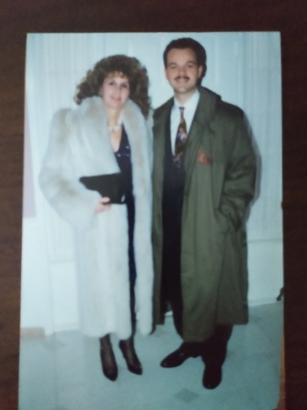My late wife and I off to a Newyears Eve Party