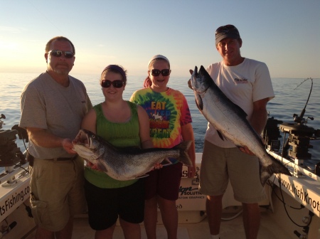 First salmon with my best friend and his kids