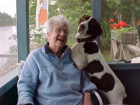 Mom & My Dog Pepper at Camp