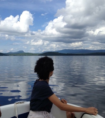 Peaceful moment at Sebec Lake, Maine