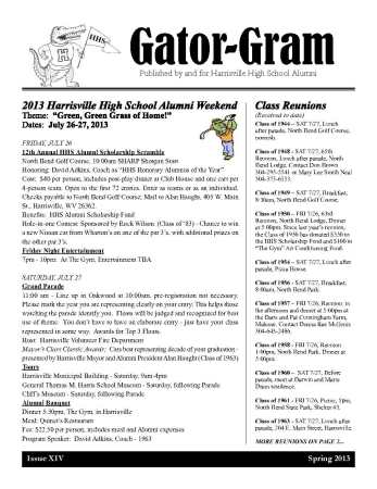 Gator Gram, page 1
