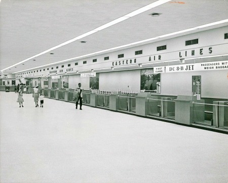 Eastern Airlines counter at Miami Intl Airport