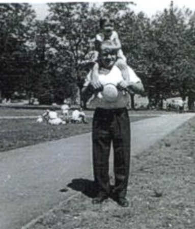 Dad & me at Stanley Park 1960