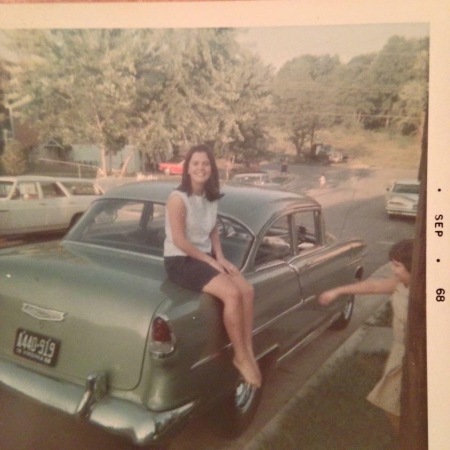 MY OLD 55 CHEVROLET IN 1966.