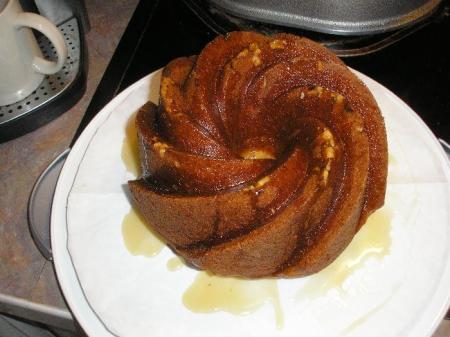 Rum cake swirl