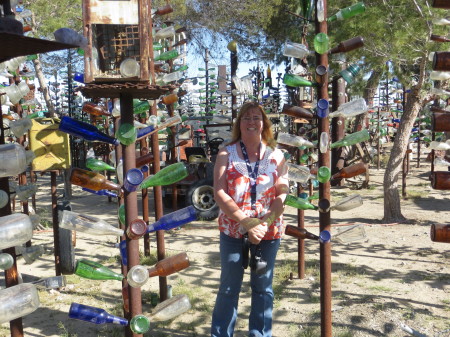 Kelly at Elmer's Bottle Tree Ranch 3-28-15