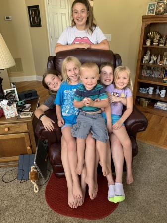 Summer 2020 with all 6 grandchildren