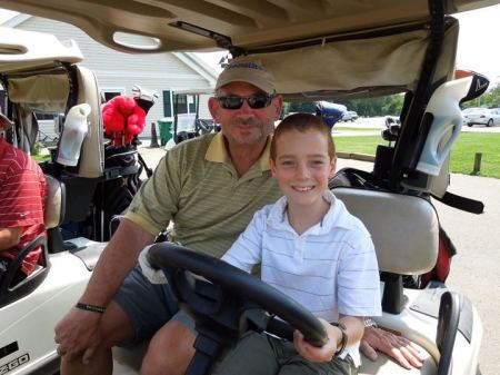 Golf with grandson