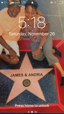 My wife, Andria and I in Hollywood CA