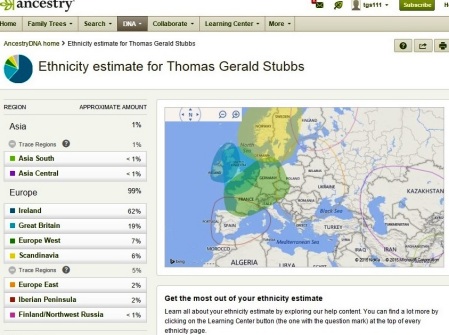 Thomas(Jerry) Stubbs' album, Neanderthal DNA testing