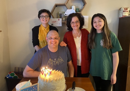 Trent Hall’s 2021 B-Day with me & 2 daughters