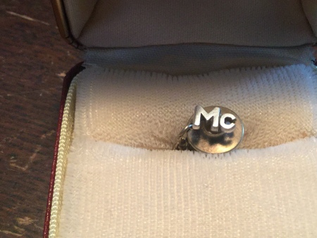 My silver Mc pin award