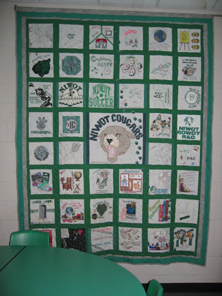 Quilt made by a staff member