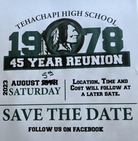 Tehachapi High School Reunion