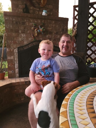 Mark and our 2.5 yr old great nephew