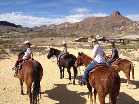 At our ranch in the Chisos Mountains 