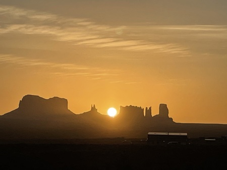 Sunrise at Monument Valley Utah