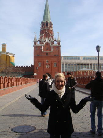 Kaylee in Russia on High School Mission Trip